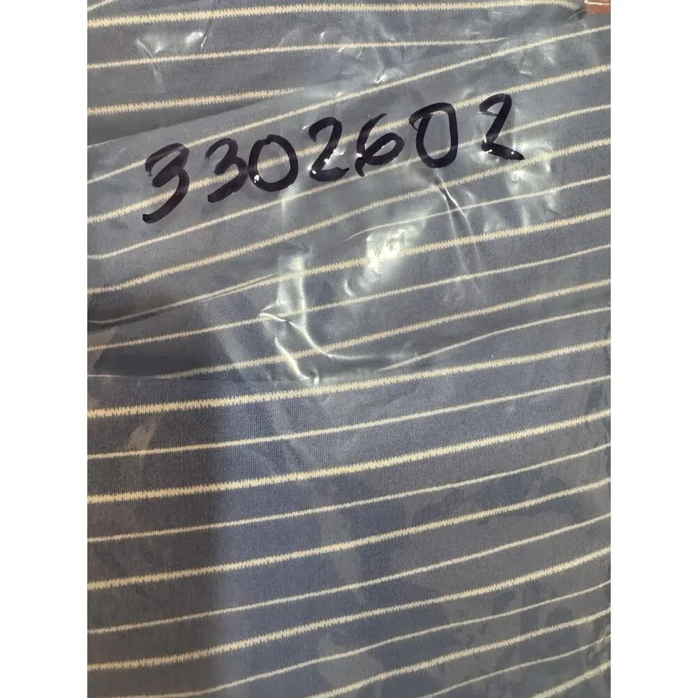 Privy Off Shoulder Jumpsuit Blue White Stripe Ruffle Wide Leg Womens M - Picture 8 of 8